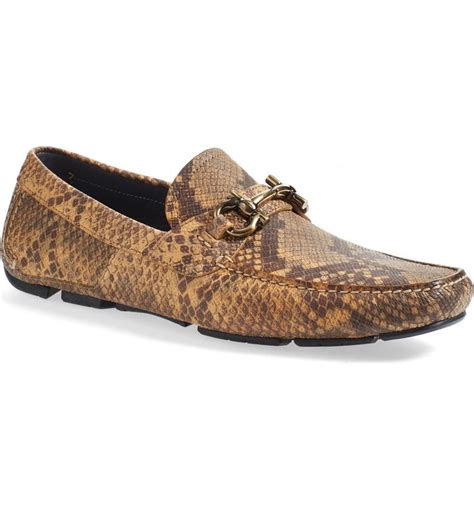 ferragamo snake effect shoes